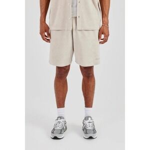 Cernucci Terry Towelling Relaxed Shorts Beige Large New With Tags